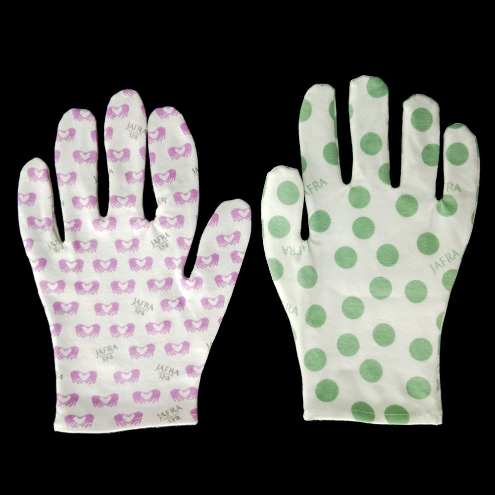 printing spa gloves