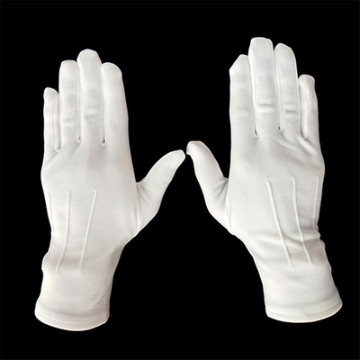 White Nylon Honor 3 Straps Butler Gloves Application