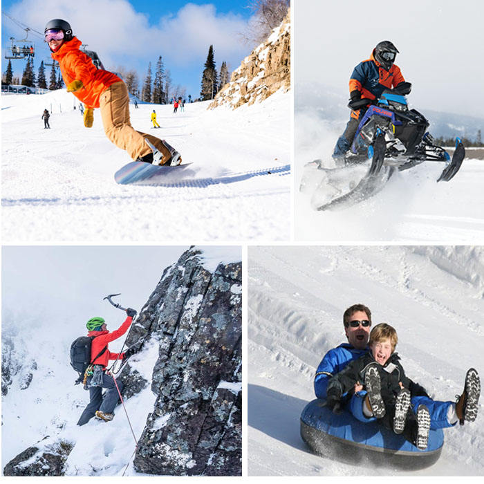 Yellow Pigskin Ski Gloves, Windproof & Warm for Outdoor Winter Sports