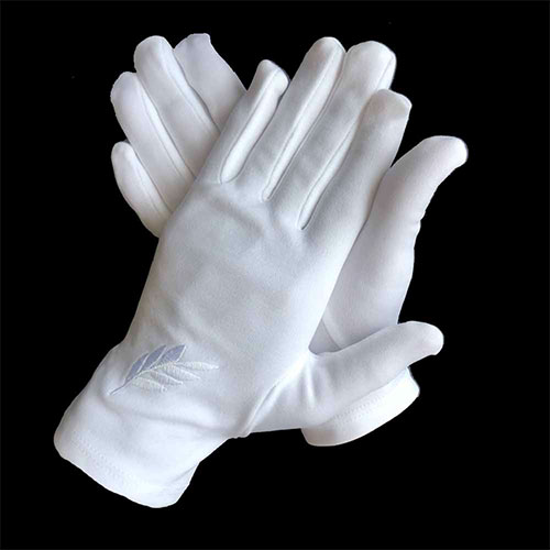 The latest fashion - white tuxedo ceremonial gloves