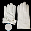 White Fleece Cotton Parade Gloves Winter Warm
