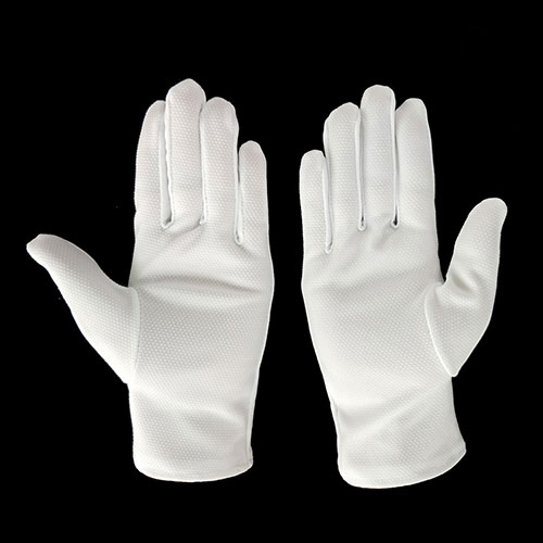Polyester Parade Gloves with Grip Dotted Palm