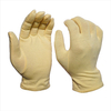 Yellow Plain Dyed Cotton Hand Gloves Work