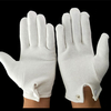 White Fleece Cotton Parade Gloves Winter Warm