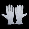 White Cotton Eczema Gloves with Elastic Wristband for Overnight Moisturizing Dry Hands Care