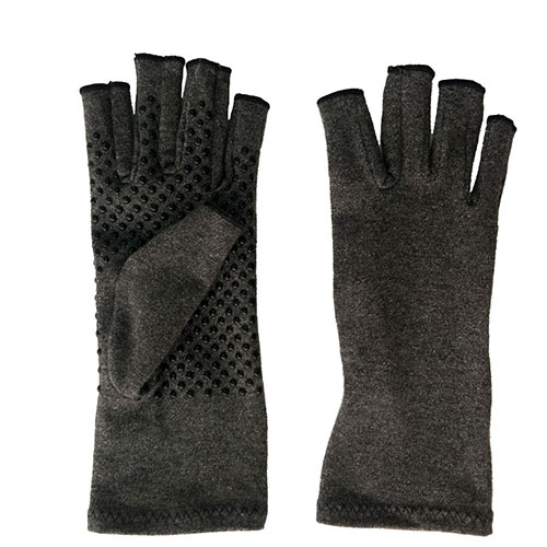 Fingerless Therapeutic Compression Gloves with Grips