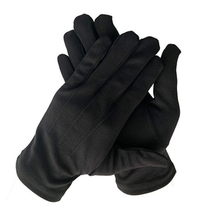 Black Nylon 3 Straps Multi-purpose Uniform Gloves