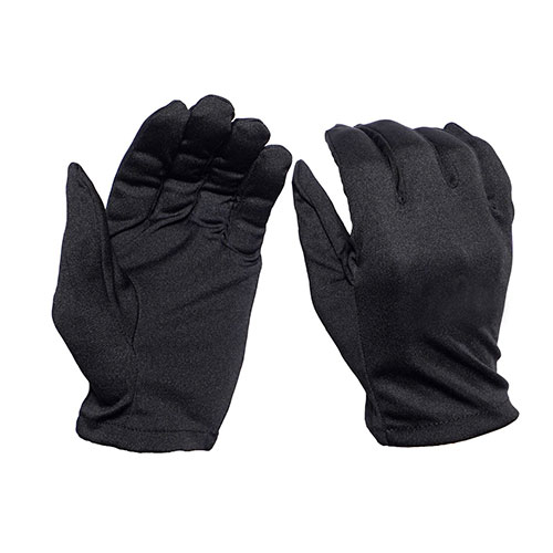 Black Microfiber Dustproof Jewelry Gloves Salesmen