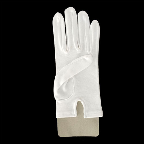 Heavy Cotton Parade Gloves with V-Shaped Cuff 