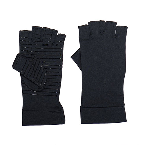 Copper Compression Fingerless Arthritis Relieve Pain Gloves