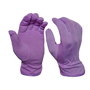 Anti-slip Dots Custom Etiquette Color Polycotton Gloves