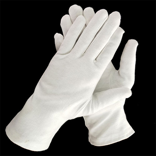 Bulk Customization Plain Eczema White Gloves Cotton