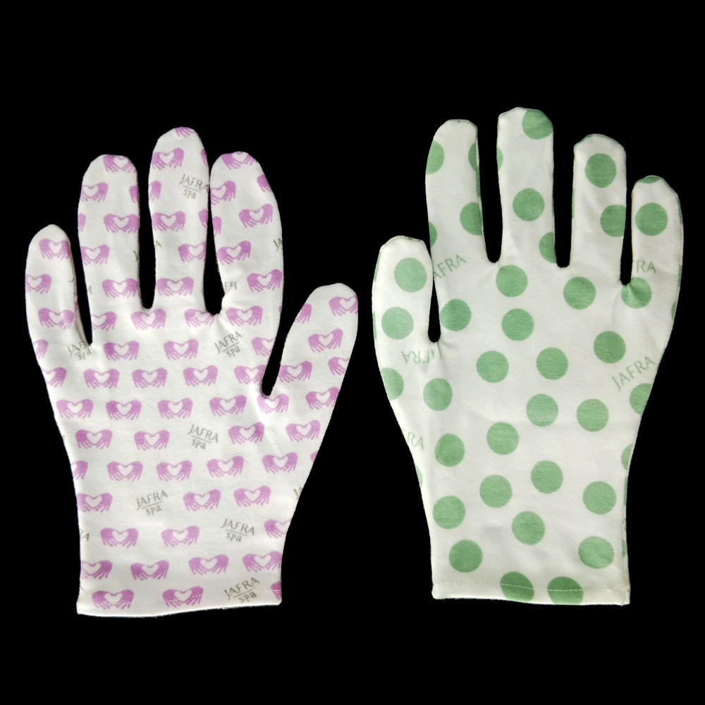 elastic cotton spandex glove for SPA