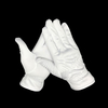 White Microfiber Dustproof Jewelry Gloves Watch