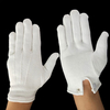 White Fleece Cotton Parade Gloves Winter Warm